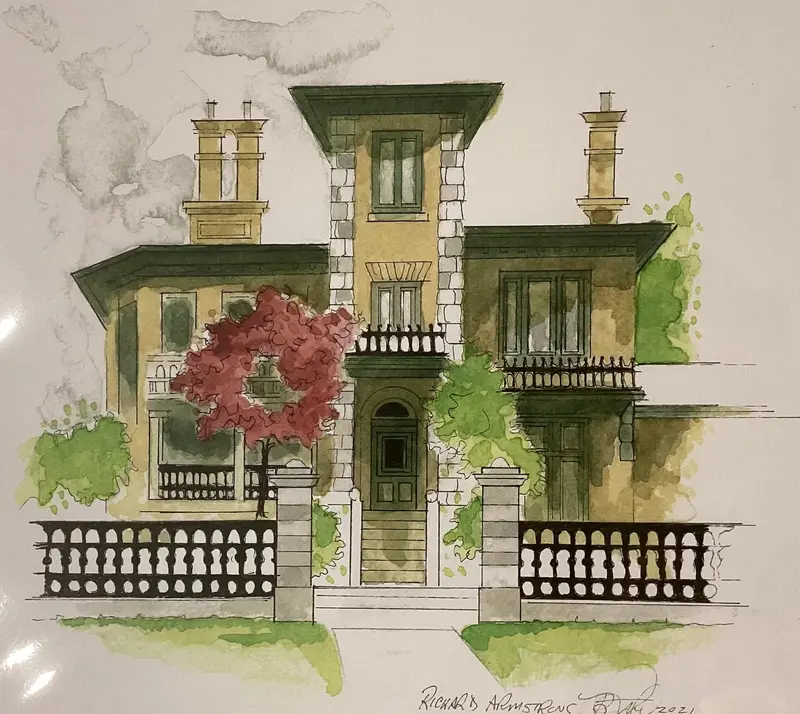 Rosemount Inn Print By Richard Armstrong 1