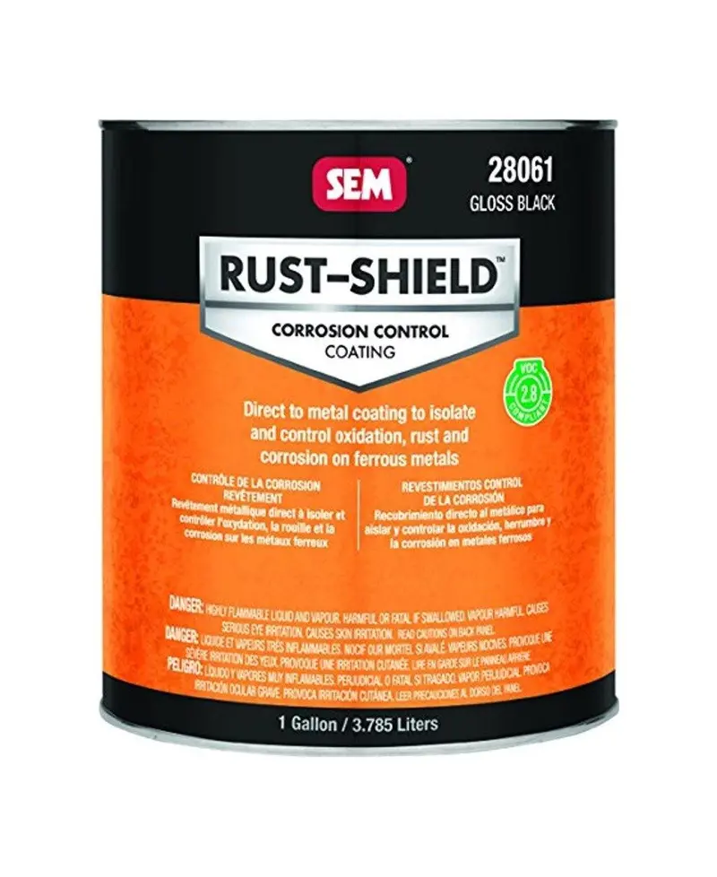 Sem 28061 2.8 Voc Rust Shield Gloss Black 1 Gallon 1