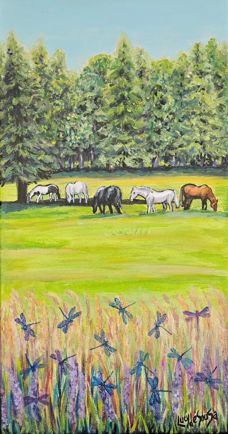 Serenity, Original Painting By Lucy De Sousa 1