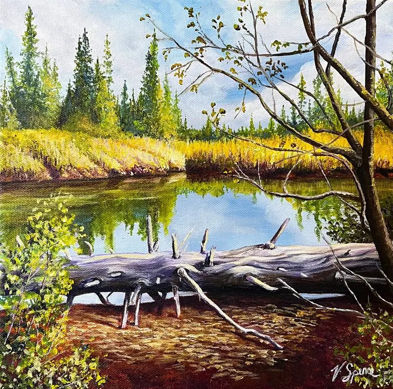 Silent Echoes - Original Painting By Valerie Spence Hounsell 1