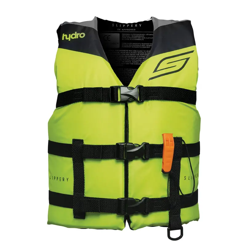 Slippery Hydro Youth Life Vest - Lime & Black 1