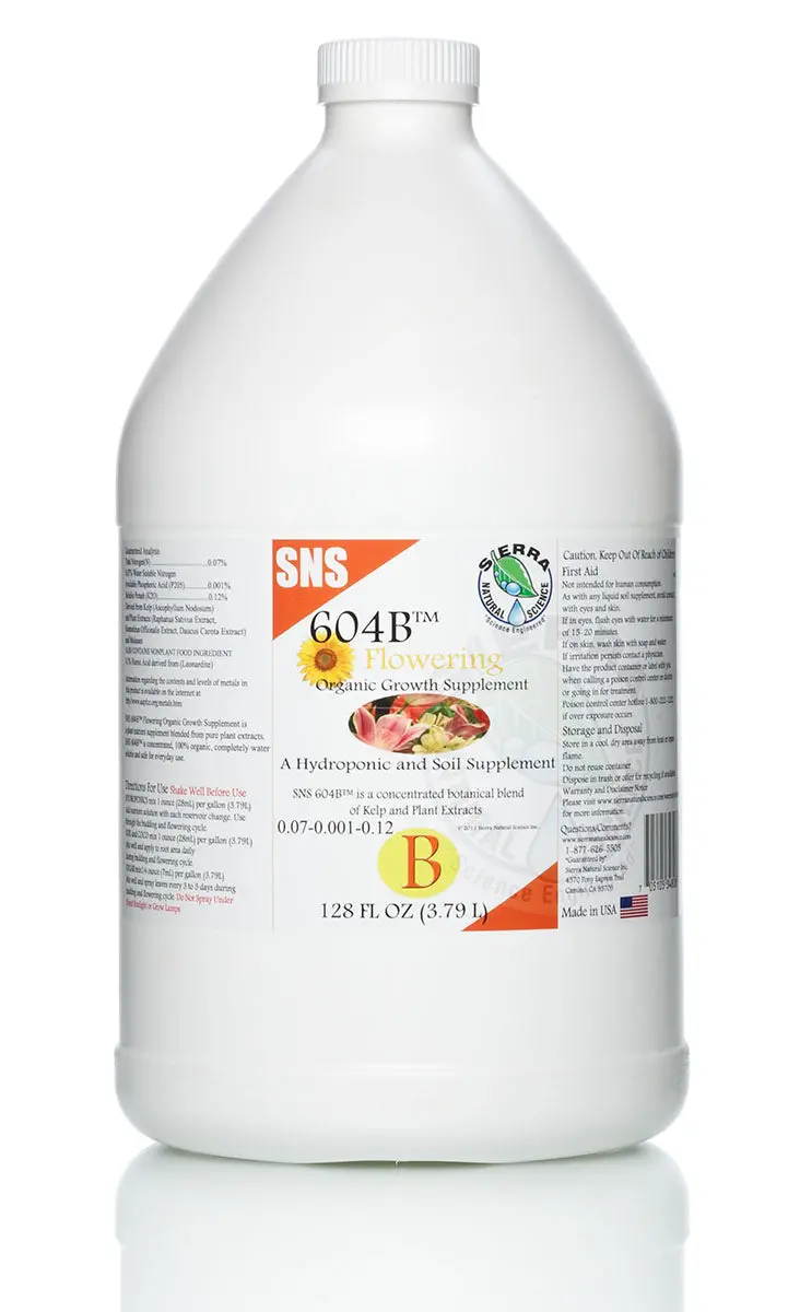 Sns 604B Flowering Growth Supplement 1Gal 1