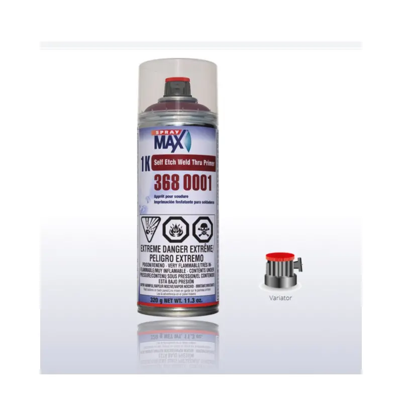Spraymax 3680001 1K Self-Etch Weld-Thru Primer Red Brown Aerosol 11.3Oz. 1