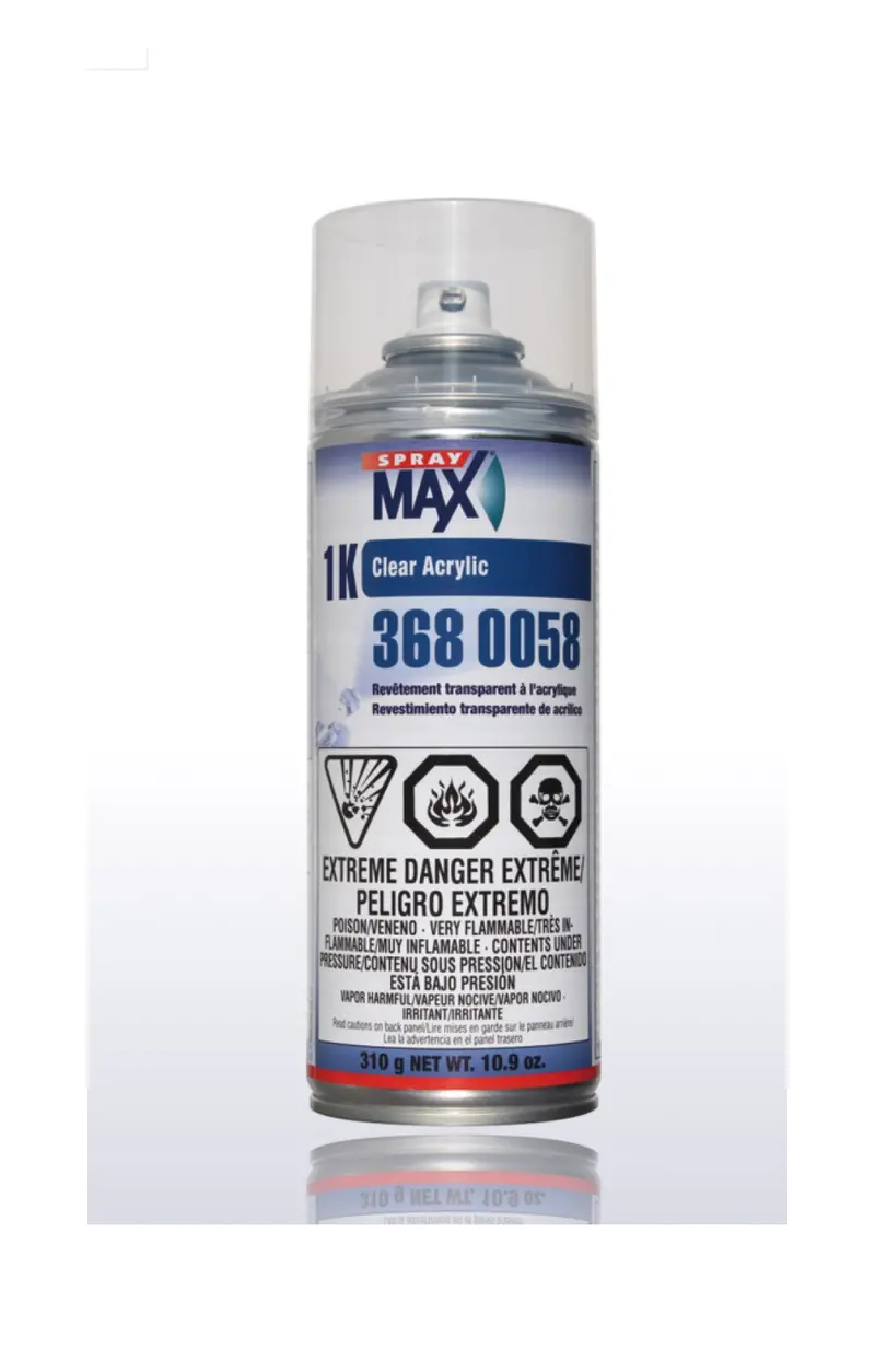 Spraymax 3680058 1K Acrylic Clearcoat Aerosol 10.9Oz. 1