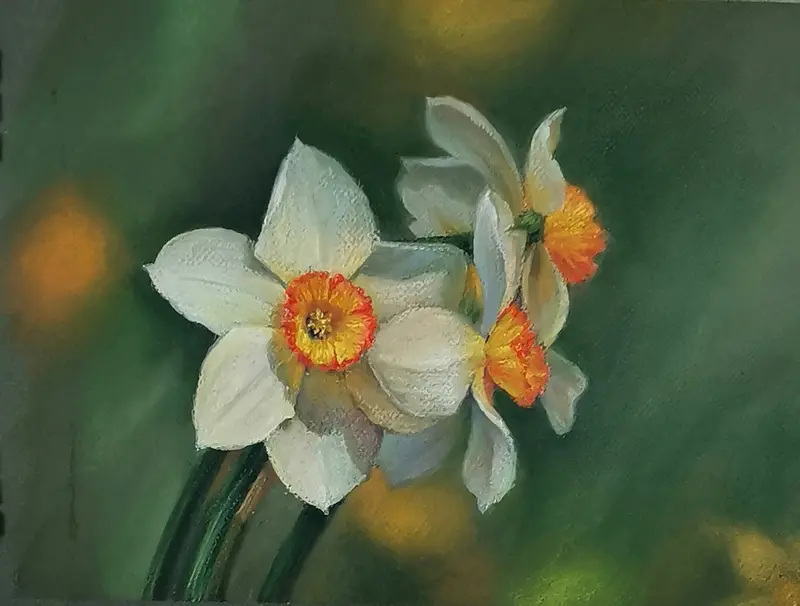 Spring Daffodils- Original Art By Lana Moshkova 1