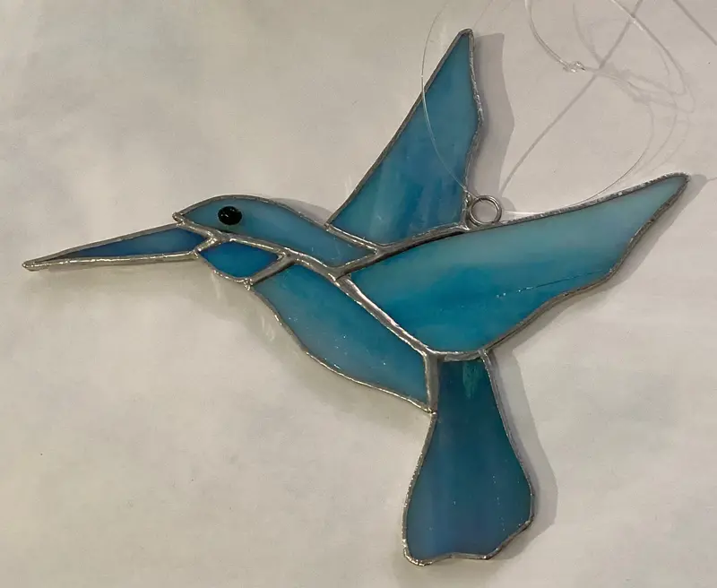 Stained Glass Hummingbird By Howard Sandles 3