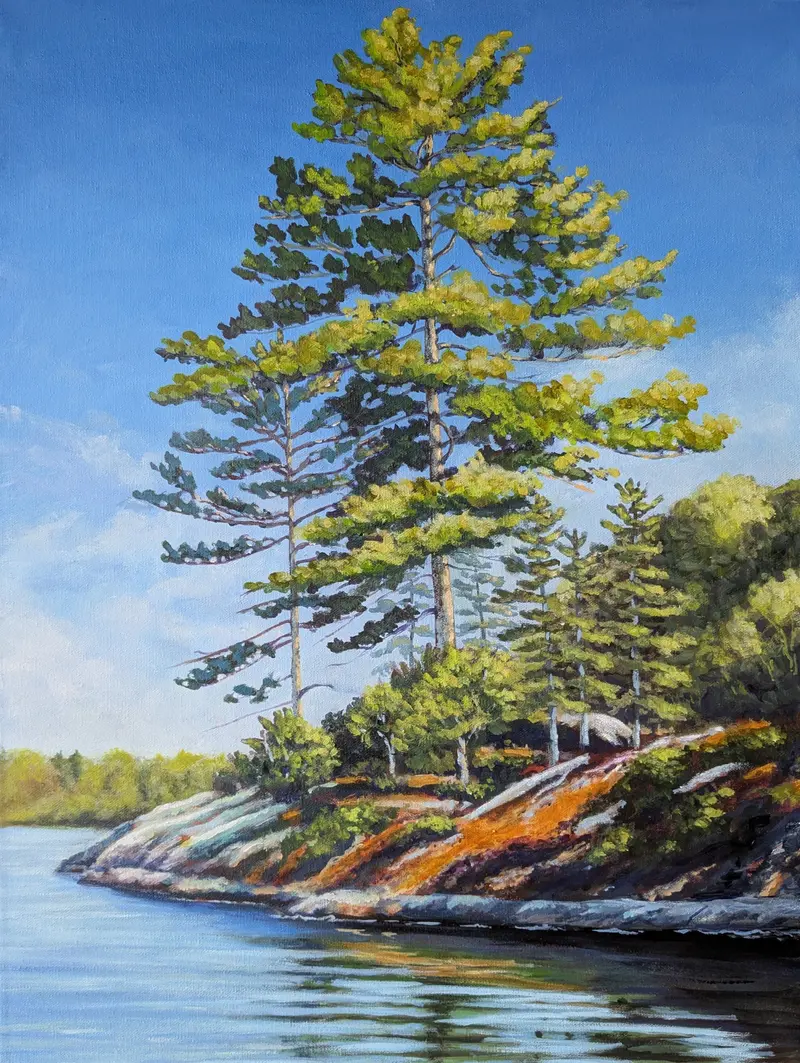 Summer Shore - Original Painting By Rosalyn Insley 1