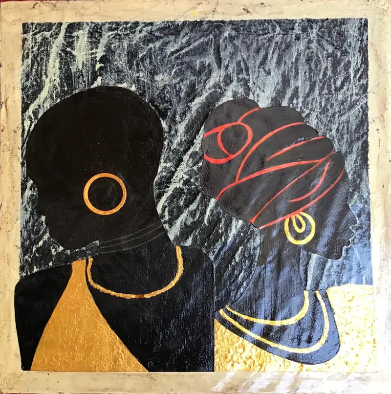 The Guests - Original Painting By Leslie Welfare 1
