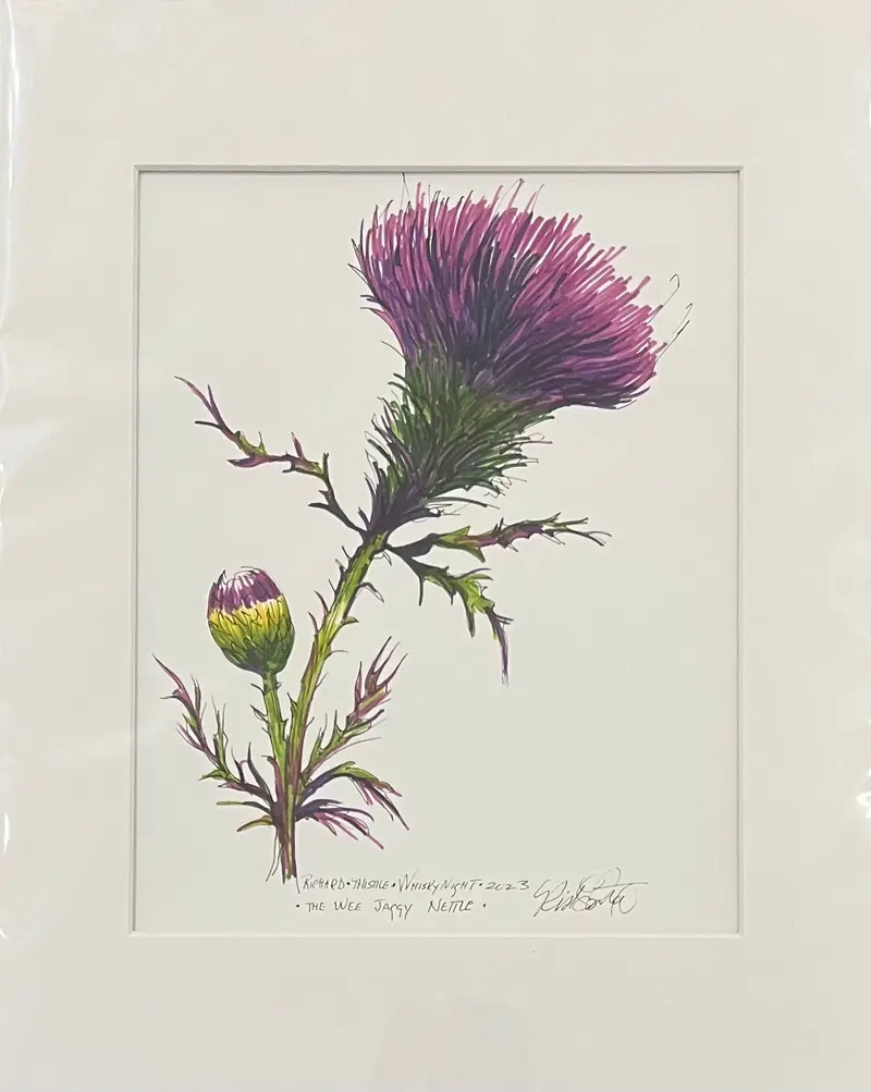 Thistle Print By Richard Armstrong 1