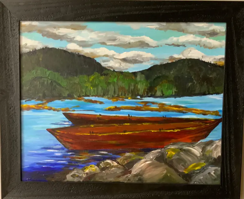 Tom’S Red Canoe -A Study Of, By Gail Dowsett 1