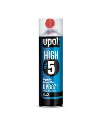 U-Pol 0871 High #5 Build Primer Black Aerosol 15Oz. 1