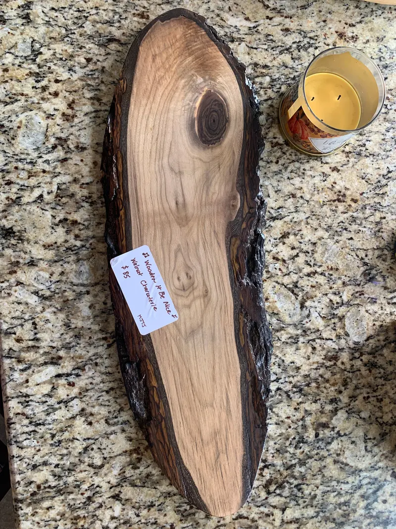 Walnut Charcuterie Board  - Long Oval 1