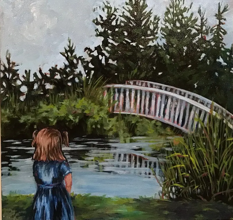 Watching For Ducks - Original By Rebecca Mckelvie 1