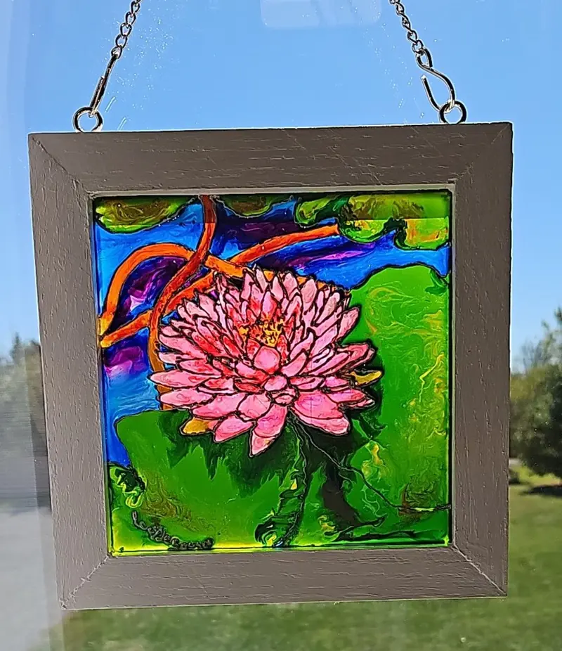Water Lily Suncatcher By Lucy De Sousa 1