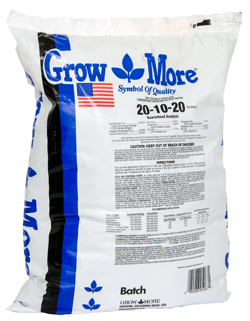 Water Soluble 20-10-20 25 Lbs 1