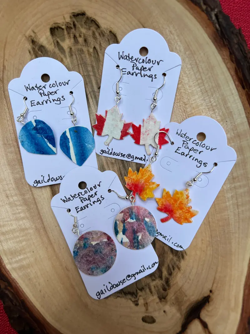 Watercolour Earrings By Gail 1