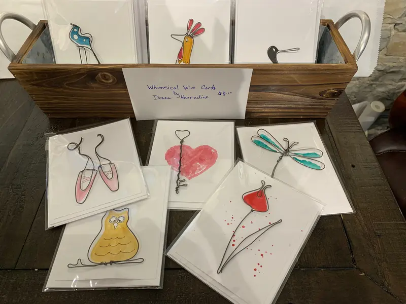 Whimsical Wire Greeting Cards By Donna Harradine 1