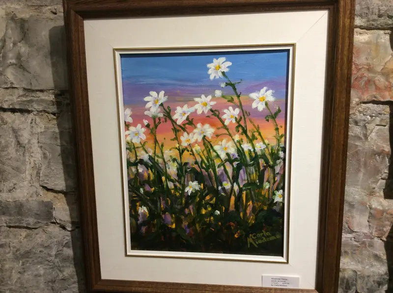 Windswept Daisies - Original Painting By Carla Miedema 1