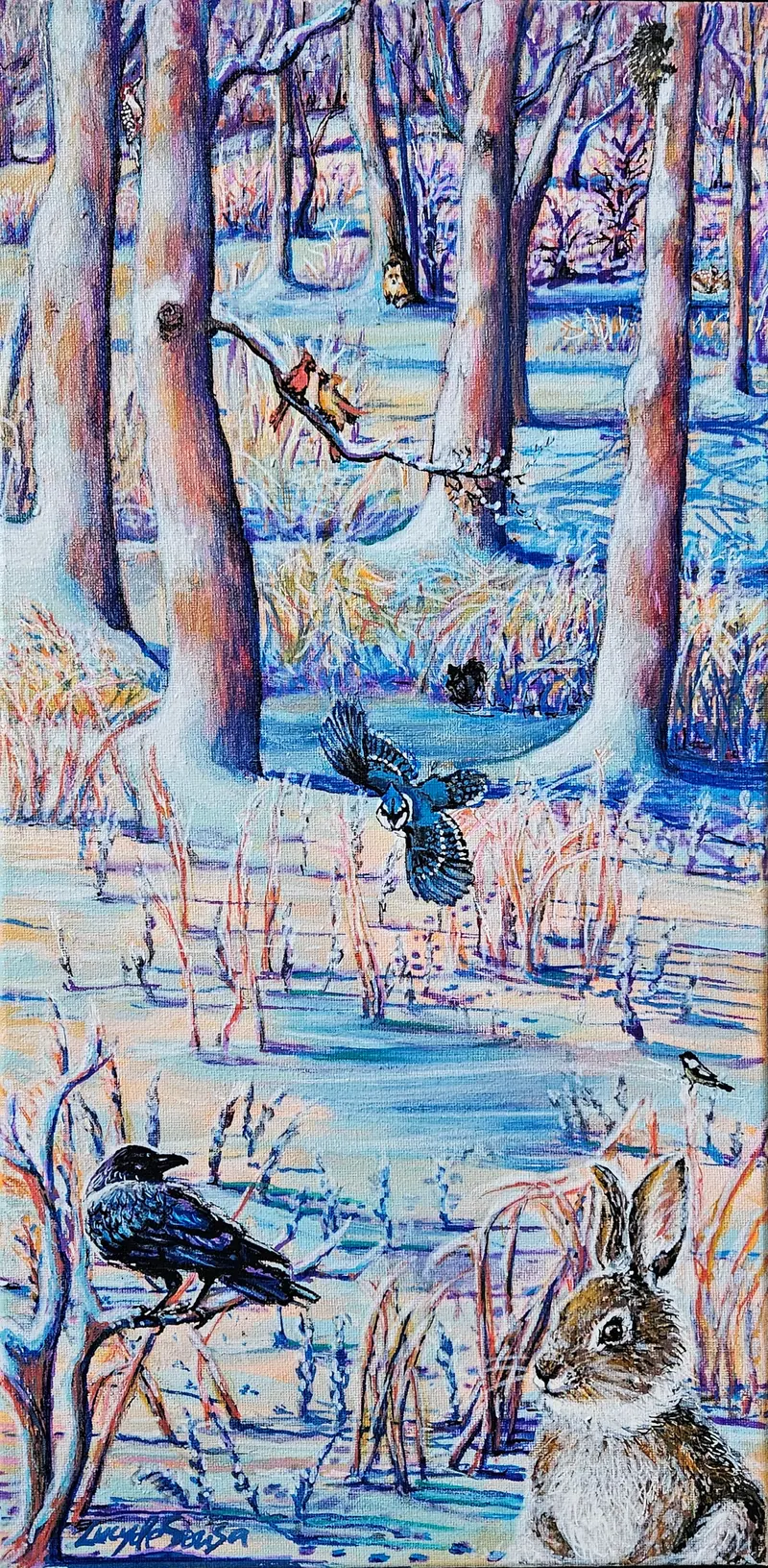 Wingin' It With The Wild Ones Original Artwork By Lucy De Sousa 1