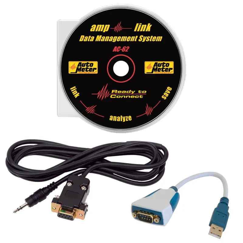 Autometer Ac-63 Amp-Link Data Logging Software And Usb Cable Kit 1