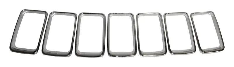Crown Automotive Polished Chrome Grille Insert Set For Jeep 68227779Aa 1