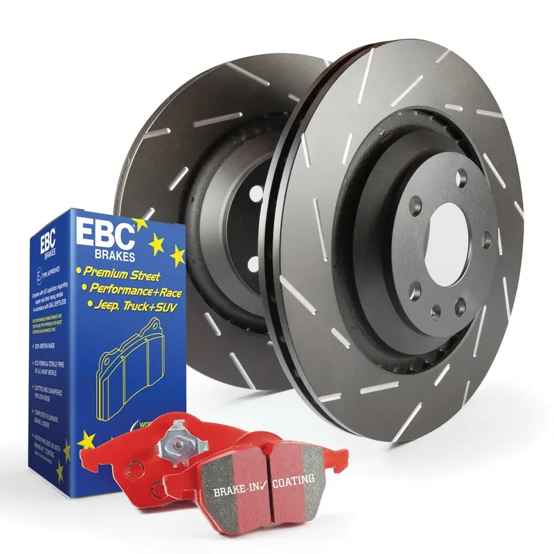 Ebc Brakes S4Kr1329 Redstuff Performance Pads And Usr Slotted Rotor Kit 1