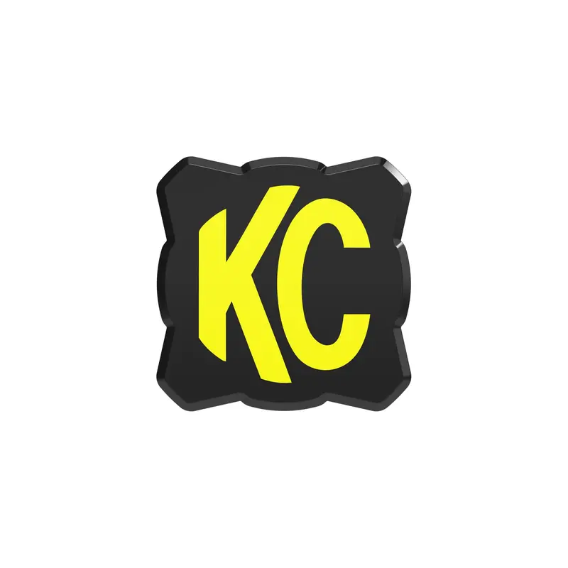 Kc Hilites Flex Era 1 Light Cover – Black/Yellow Logo 1