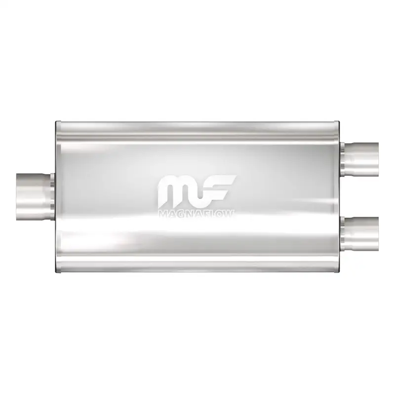 Magnaflow 14595 Universal 3.5-Inch Inlet/Outlet Performance Muffler For Custom Exhaust Builds 1