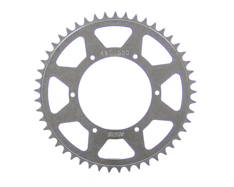 M&W Aluminum Rear Sprocket – 49-Tooth, 5.25" Bolt Circle, 520 Chain Compatible 1