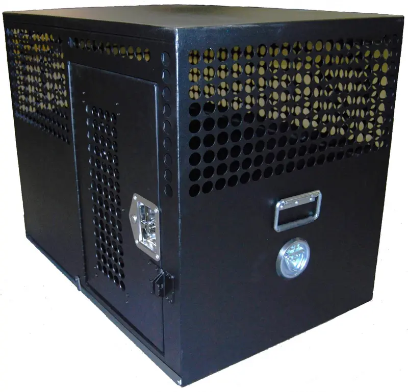 Owens Products 55310 Tactical K9 Dog Crate – Single Compartment, Side Access, Aluminum Construction 1