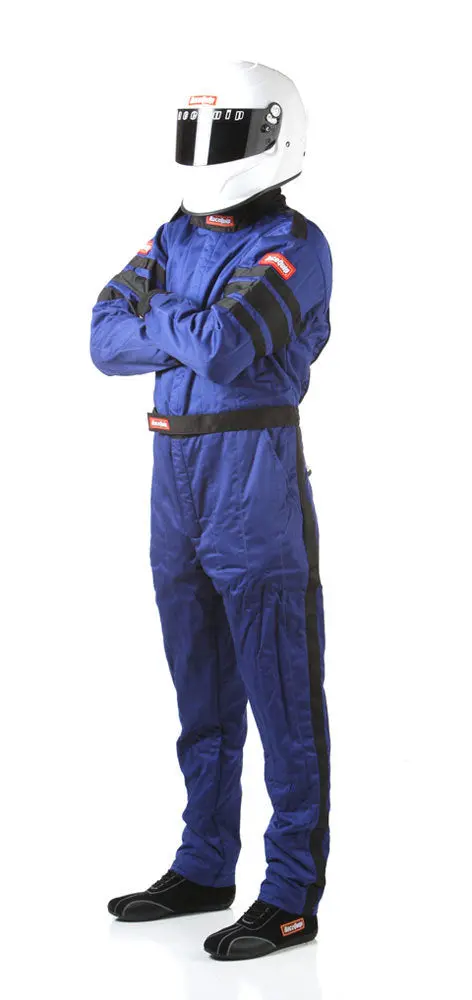 Racequip 120024 Medium-Tall Blue Multi-Layer Racing Suit 1