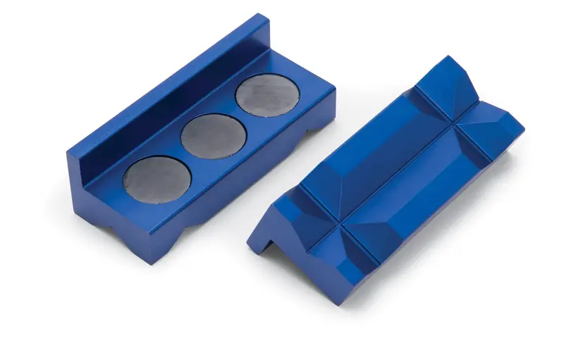 Russell Billet Aluminum Vice Jaws – Blue Anodized, Precision-Grip Design 1