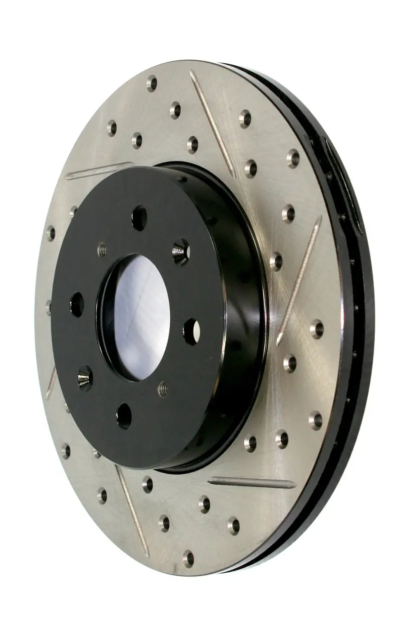 Stoptech 127.66064Cl Front Left Sport Cryo-Treated Drilled And Slotted Brake Rotor 1