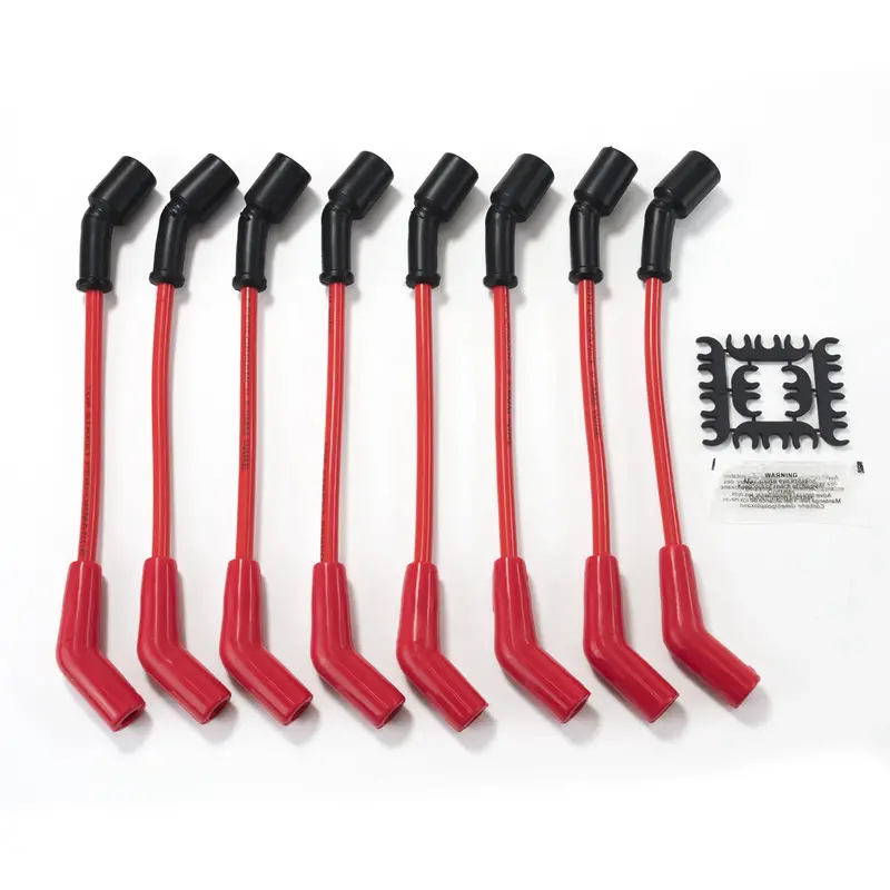 Top Street Performance Ls-Specific Ignition Wire Set – 8.5Mm Red Cables With 135° Plug Boots 1